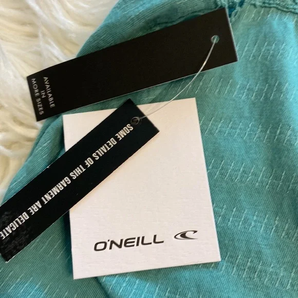 ONeill Shirt size XS brand new length 13” bust 30” teal color - Picture 11 of 13